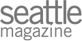This image displays the logo for "Seattle Magazine" in a simple, modern font.